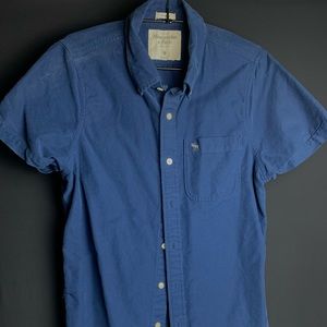 Abercrombie & Fitch short sleeve muscle button up